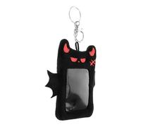 HAPINARY Porte-Cartes en Peluche Mignonne Ailes de Démon, Protège Carte de Crédit Doux et Polyvalent, Facile à Transporter pour Usage Bureau et Étudiants