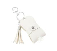 HAPINARY Porte-clés Bouteille à Main Portable 30ml Housse Plastique Blanc Couvercle Hermétique pour Voyage Sport Shopping