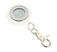 HAPINARY Porte-clés Montre Montre de Poitrine à Boucle Surveillance infirmière électronique précise en Plastique Blanc pour Soins médicaux et Usage Quotidien