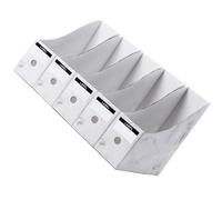 HAPINARY Porte-dossiers en Carton Ondulé Blanc 5 Pièces pour Rangement Bureau et Bureau D'étude, Boîte à Documents Simple et Pratique pour Organisation