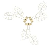 HAPINARY Porte-notes à Pince en Métal Or de Feuille Monstera, Support Décoratif et Gain de Place pour Bureau, Lot de 3 Pièces, pour Bureau ou Fête de Mariage