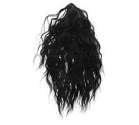 HAPINARY Postiche Extension de Cheveux Bou Noire en Fibre Haute Température Pince Crabe Queue de Cheval Clip On Design Facile à Attacher pour Performances Scène et Rendez-