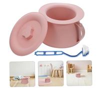 HAPINARY Pot De Chambre Crachoir Avec Couvercle Pots Urine Portables Bassin Urine Bouteille De Chambre Seau à Pipi Pour Chevet Voyage Personnes Âgées Adultes Garçon Fille Rose