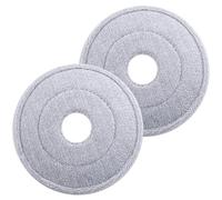 HAPINARY Recharge de Tête de Balai Rotatif Ronde en Tissu, Lot de 2 | Lavable, Forme Ronde, Outil Ménager de Nettoyage, Format de Remplacement pour Usage Domestique