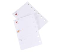 HAPINARY Recharge Lisse 3pcs de Papier à Feuilles Mobiles 6 Anneaux pour Planners et Classeurs Papier pour École et Magasin