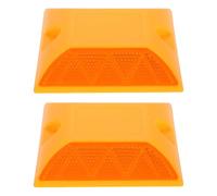 HAPINARY Réflecteurs de Sol Aluminium 2 Pièces Compatibles Multiples Surfaces pour Signalisation Extérieure et Balises Sportives en Conditions Météorologiques Variables