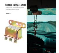 HAPINARY Relais pour Klaxon de Véhicule 12v en Métal Argenté, Transmission Haute Intensité et Robuste, Compatible Voiture et Camion, pour Autoroutes