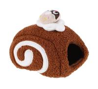 HAPINARY repaire de Hamster hamac pour Petit Animal Tapis de lit pour Petit Animal nid de Hamster cachette du lit d'hiver pour perroquets Refuge pour Hamsters abri pour Hamsters Coton Brun