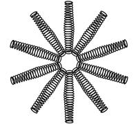 HAPINARY Ressorts de Remplacement 10 Pièces en Acier Noir pour Sécateur Plus Épais et Plus Solides, Faciles à Remplacer, pour Décoration Automne et Entretien Jardin