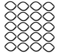 HAPINARY Rondelles Métalliques de Compression 300pcs en Acier Manganèse Noir 16mm Diamètre Intérieur 0,3mm Pour Boulons et Réparations Électriques