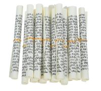 HAPINARY Rouleau de Bénédiction de Mezouza Casher pour Porte Juive, Parchemin Hébreu Authentique en Papier avec Corde en Chanvre, pour Mariage et Pendaison de Crémaillère