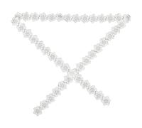 HAPINARY Ruban de Dentelle à Fleurs Brodées en Organza Or avec Perles, Bordure 3d Élégante en Tulle, pour Décoration DIY de Robes et Événements Créatifs