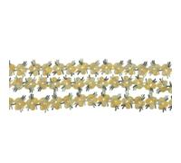 HAPINARY Ruban Décoratif en Dentelle Brodée Jaune en Soie Polyester, Lavable la Main Machine, Création de Bijoux Scrapbooking