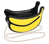 HAPINARY Sacoche pour Téléphone Banane Jaune en Pu, Grand Format