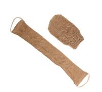 HAPINARY Sangle Corps de Bain 2pcs en Masse Végétale Décontaminante Confortable Brosse Dorsale Exfoliante Massage