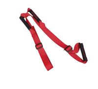 HAPINARY Sangle de Levage de Jambe Rouge en Nylon et Caoutchouc avec Poignées Rigides pour Aide la Marche et Rééducation à Domicile des Patients Adultes
