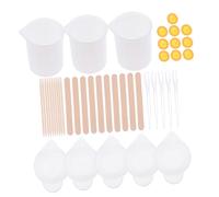 HAPINARY Set de Gobelets Doseurs Silicone pour Résine Époxy Tasses à Mesurer et Mélanger Pigment DIY Réutilisables et Pratiques pour Artisanat Créatif