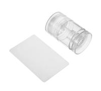 HAPINARY Set de Tampon Transparent Rotatif pour Nail Art Tampon Silicone Ajustable avec Raclette Outil de Manucure French Tip pour Motifs Précis