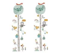 HAPINARY Sticker Mural Hauteur Animaux Forêt Pour Garçon Et Filles, Autocollant Croissance 30x60 Cm, Décoration Chambre Garçon Et Filles, Tableau Taille Ludique, 2 Pièces