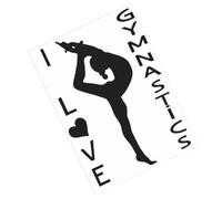 HAPINARY Sticker Mural PVC Étanche pour Salle de Pratique de Yoga Autocollant Mural Décoratif Amovible Décoration Murale Intérieure Sportive Lot Créatif pour Gym et Salle de Sport