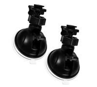 HAPINARY Support de et Rotation 360° avec Ventouse Sécurisée 2pcs Plastique Noir pour Caméra Dashcam Voiture Compatible Pare-Brise et Tableau de Bord