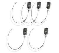 HAPINARY Support de Lampe E12 en Bakélite Noire, Douille à Vis Industrielle Corps Lisse, Lot de 5 Pièces Suspendre Élégante et Moderne