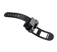 HAPINARY Support de Lampe Torche pour Guidon Vélo, Plastique Noir, Lot de 2 Pièces Réglables, Fixation Antidérapante avec Coussinet de Protection, Accessoire pour Balades Nocturnes
