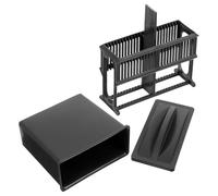 HAPINARY Support de Rangement pour Lames de Microscope avec 24 Emplacements en Plastique Solution Gain de Place pour Laboratoires de Recherche et D'analyse Professionnelle