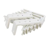 HAPINARY Support de Rideau en Fer Blanc 10pcs pour Système de Rails de Rideaux de Plafond Doubles, Réglable et Silencieux, pour Salon et Hôtel