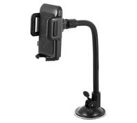 HAPINARY Support de Téléphone Noir Tableau de Bord de Voiture pour Ventouse | Bras Flexible Réglable, Plastique Léger, Angle de Vue Modulable, Usage Multipurpose