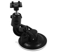 HAPINARY Support de Voiture à Ventouse et Téléphone pour Tablette | Fixation Pare-brise et Tableau de Bord, Angles Réglables, Commande Main, ABS Noir