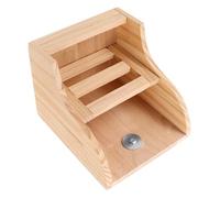 HAPINARY Support Mangeoire à Foin Bois avec Bol Alimentaire Intégré pour Rongeurs Cochons et Chinchillas Étagère Stable Anti-Renversement Facile à Assembler pour Petits Animaux