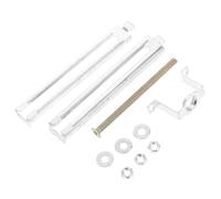 HAPINARY Support Plafonnier Fonctionnalité Ajustable et Installation Facile en Fer Argenté pour Luminaires à Fixer Mur , pour Environnement de Bureau