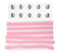 HAPINARY Support pour Ongles D'entraînement en Acrylique Rectangulaire avec Socle Mat, 10 Pions Métalliques et 96 Perles D'argile, Pratique Précise du Nail Art en Salon Professionnel