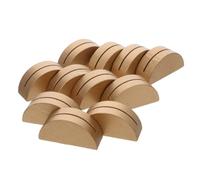 HAPINARY Supports de numéro de Table rustiques en Bois Naturel Lot de 24 Demi-Cercle pour Menu et Photos en réceptions fêtes et Mariages
