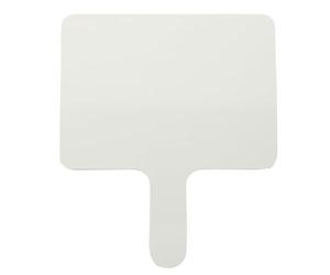 HAPINARY Tableau Blanc Arrondis Portable Effaçable à Sec en Matériau Synthétique, Design Simple, pour Répondre et Voter en Classe ou Réunion