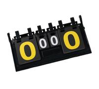 HAPINARY Tableau de Score Pratique Portable en PVC Noir, Compteur de Points Clair et Réutilisable Tableau de Bord Sportif Impression Numérique Solide pour Football et Badminton