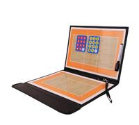 HAPINARY Tableau Magnétique avec Marqueur et Effaceur en Cuir Pu Pliable Design à Deux Sections pour Coaching Volley-ball pour Entraînement Sportif