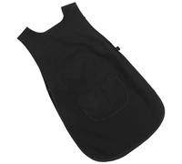 HAPINARY Tablier de Coiffeuse Professionnel en Polyester Noir Poches Pratiques, Confortable et Élégant pour Salon de Coiffure et Maison