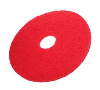 HAPINARY Tampon De Nettoyage Rond 43 Cm Rouge, Patin De Machine à Plancher Polyvalent Pour Polissage Et Nettoyage Sols, Accessoire Industriel Pour Parquet, Carrelage Et Marbre