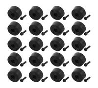 HAPINARY Tampons Amortisseurs Antidérapants pour Boîtier Informatique en PE Noir, Lot de 20 Pièces, du Bruit et Vibrations, Adaptés aux Stations de Travail de Bureau