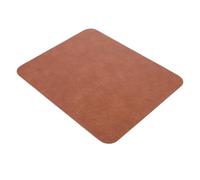 HAPINARY Tapis de Souris Antidérapant en Cuir Synthétique Marron Style Vintage, Étanche, pour Bureau et Ordinateur, Dimensions 26 X 21 Cm