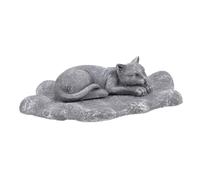 HAPINARY Tombale Commémorative pour Animaux Résine Résistante Aux Intempéries Marqueur de Tombeau pour Chien et Chat Décoration Naturelle de Jardin Extérieure
