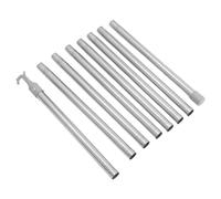 HAPINARY Tringle de fenêtre en Acier Inoxydable argenté, télescopique et Extensible, pour fenêtres de Toit et lucarnes de Grenier, avec compatibilité Universelle, adaptée aux loft Windows