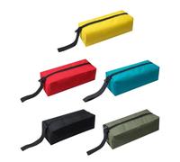 HAPINARY Trousse de Rangement Petite Sacoche à Outils 5 Pièces en Tissu Oxford Imperméable Fermeture Éclair, Multicolore, pour Rangement D’Accessoires et Documents en Extérieur