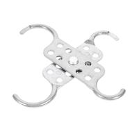 HAPINARY Verrou à Moraillon en Aluminium Dispositif de Verrouillage de Sécurité Double Extrémité et Cadenas Multi-Personnes pour Usage Industriel et Collectif