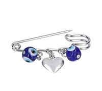 Hapivida 10 Pièces Grandes Épingles à Nourrice, Épingles de Sûreté Broche des Mauvais Yeux de Méduse, Broche de Bijoux de Sécurité pour Femmes Hommes Banquet Mariages Accessoires
