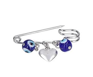 Hapivida 10 Pièces Grandes Épingles à Nourrice, Épingles de Sûreté Broche des Mauvais Yeux de Méduse, Broche de Bijoux de Sécurité pour Femmes Hommes Banquet Mariages Accessoires