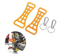 Hapivida 2PCS Ski Boot Budle Aid, Portable Ski Boot Aid Lever avec outil d'assistance extension de fixation de boucle suspendue pour les amateurs de ski (Jaune)