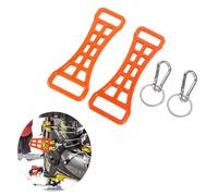 Hapivida 2PCS Ski Boot Budle Aid, Portable Ski Boot Aid Lever avec outil d'assistance extension de fixation de boucle suspendue pour les amateurs de ski (Orange)
